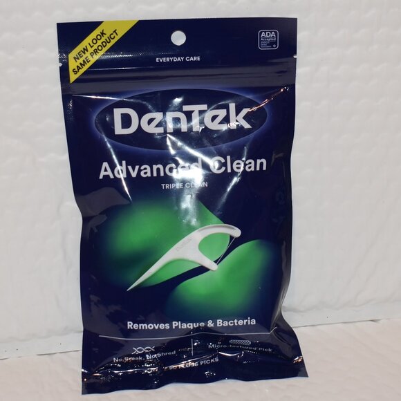 Dentek Advanced Clean Triple Clean Floss Picks - 90 Count - Picture 1 of 2